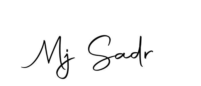 How to make Mj Sadr signature? Autography-DOLnW is a professional autograph style. Create handwritten signature for Mj Sadr name. Mj Sadr signature style 10 images and pictures png