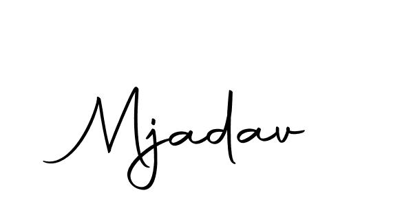 Mjadav stylish signature style. Best Handwritten Sign (Autography-DOLnW) for my name. Handwritten Signature Collection Ideas for my name Mjadav. Mjadav signature style 10 images and pictures png