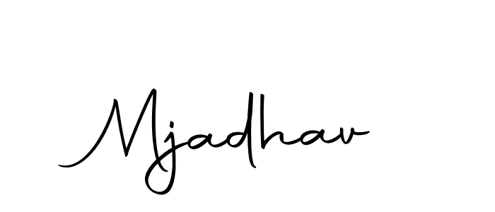 You should practise on your own different ways (Autography-DOLnW) to write your name (Mjadhav) in signature. don't let someone else do it for you. Mjadhav signature style 10 images and pictures png