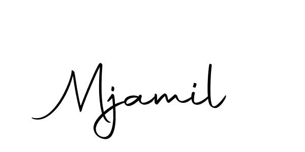 The best way (Autography-DOLnW) to make a short signature is to pick only two or three words in your name. The name Mjamil include a total of six letters. For converting this name. Mjamil signature style 10 images and pictures png