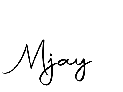 Use a signature maker to create a handwritten signature online. With this signature software, you can design (Autography-DOLnW) your own signature for name Mjay. Mjay signature style 10 images and pictures png
