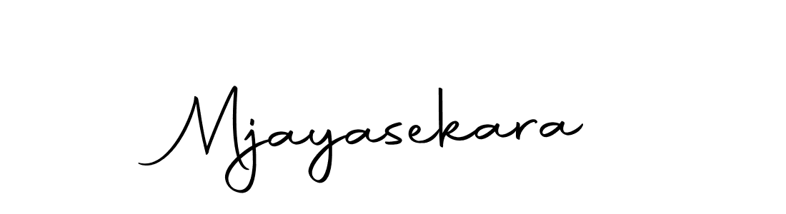 How to make Mjayasekara signature? Autography-DOLnW is a professional autograph style. Create handwritten signature for Mjayasekara name. Mjayasekara signature style 10 images and pictures png