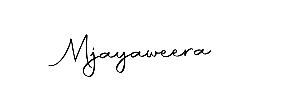 Mjayaweera stylish signature style. Best Handwritten Sign (Autography-DOLnW) for my name. Handwritten Signature Collection Ideas for my name Mjayaweera. Mjayaweera signature style 10 images and pictures png