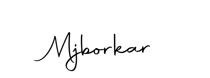 Design your own signature with our free online signature maker. With this signature software, you can create a handwritten (Autography-DOLnW) signature for name Mjborkar. Mjborkar signature style 10 images and pictures png