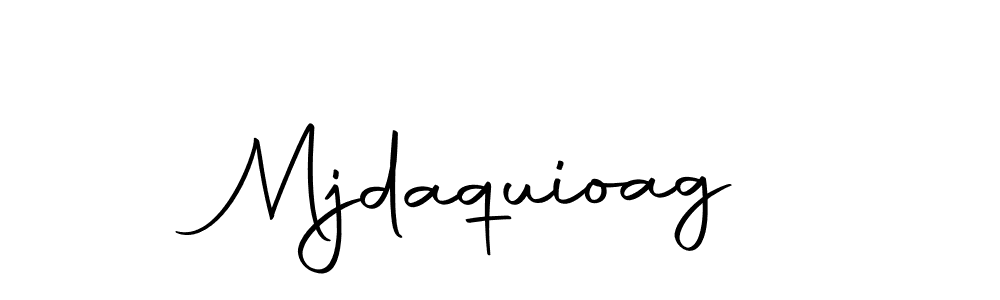 Design your own signature with our free online signature maker. With this signature software, you can create a handwritten (Autography-DOLnW) signature for name Mjdaquioag. Mjdaquioag signature style 10 images and pictures png