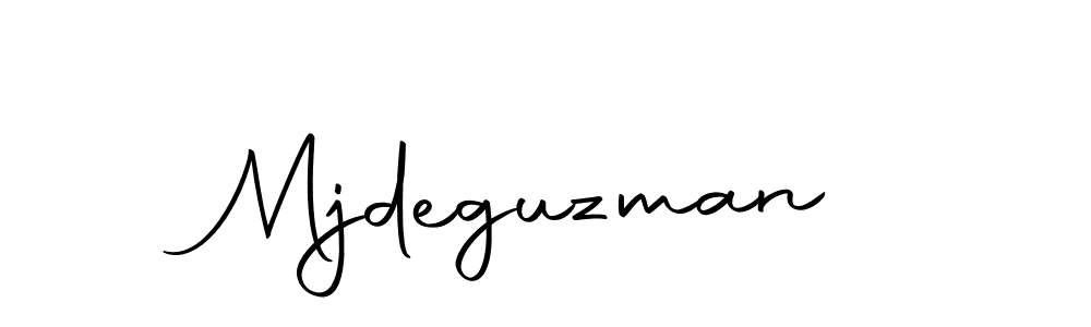 Use a signature maker to create a handwritten signature online. With this signature software, you can design (Autography-DOLnW) your own signature for name Mjdeguzman. Mjdeguzman signature style 10 images and pictures png