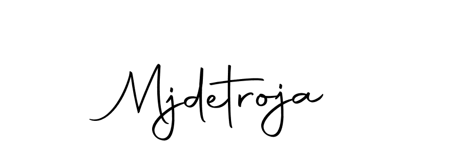 Use a signature maker to create a handwritten signature online. With this signature software, you can design (Autography-DOLnW) your own signature for name Mjdetroja. Mjdetroja signature style 10 images and pictures png
