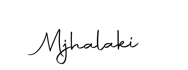 Design your own signature with our free online signature maker. With this signature software, you can create a handwritten (Autography-DOLnW) signature for name Mjhalaki. Mjhalaki signature style 10 images and pictures png