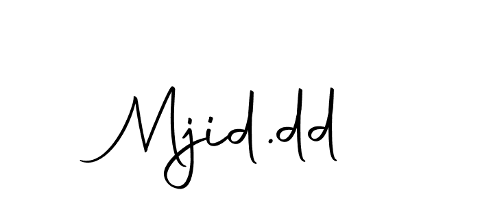 How to make Mjid.dd name signature. Use Autography-DOLnW style for creating short signs online. This is the latest handwritten sign. Mjid.dd signature style 10 images and pictures png