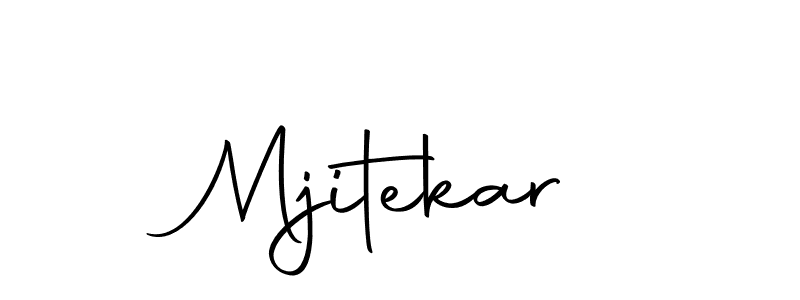 Create a beautiful signature design for name Mjitekar. With this signature (Autography-DOLnW) fonts, you can make a handwritten signature for free. Mjitekar signature style 10 images and pictures png