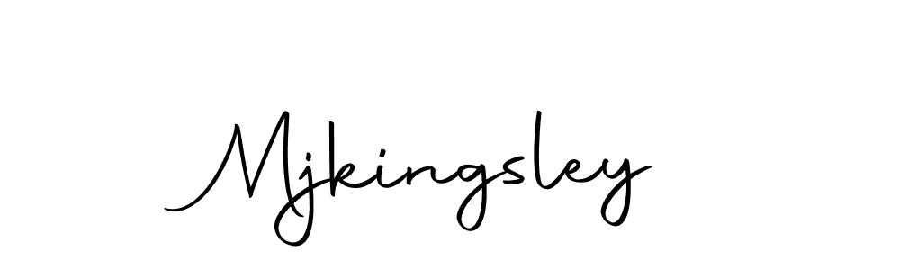 Make a beautiful signature design for name Mjkingsley. With this signature (Autography-DOLnW) style, you can create a handwritten signature for free. Mjkingsley signature style 10 images and pictures png