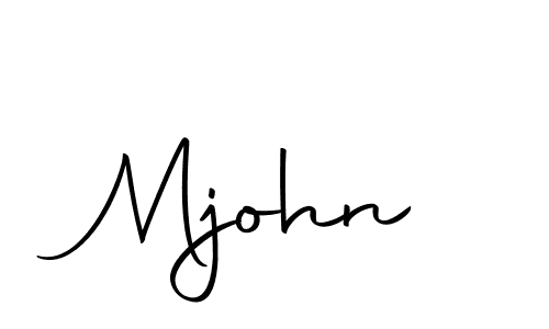 How to make Mjohn signature? Autography-DOLnW is a professional autograph style. Create handwritten signature for Mjohn name. Mjohn signature style 10 images and pictures png