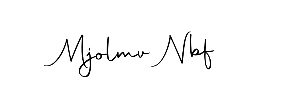 Create a beautiful signature design for name Mjolmv Nbf. With this signature (Autography-DOLnW) fonts, you can make a handwritten signature for free. Mjolmv Nbf signature style 10 images and pictures png