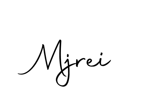 Design your own signature with our free online signature maker. With this signature software, you can create a handwritten (Autography-DOLnW) signature for name Mjrei. Mjrei signature style 10 images and pictures png