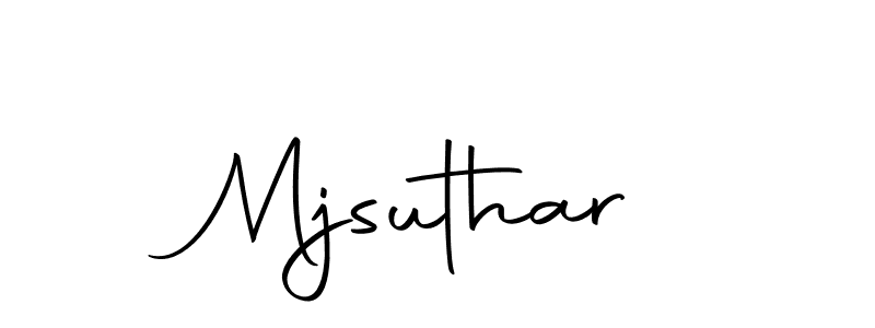 Make a beautiful signature design for name Mjsuthar. Use this online signature maker to create a handwritten signature for free. Mjsuthar signature style 10 images and pictures png