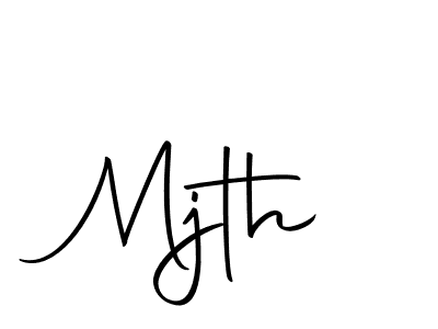 Make a beautiful signature design for name Mjth. With this signature (Autography-DOLnW) style, you can create a handwritten signature for free. Mjth signature style 10 images and pictures png