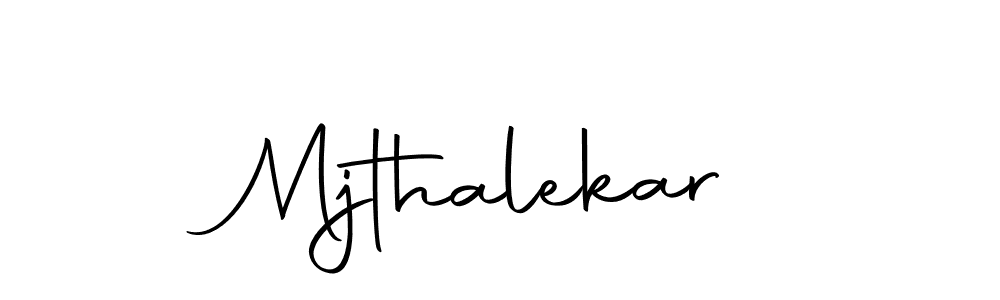 Mjthalekar stylish signature style. Best Handwritten Sign (Autography-DOLnW) for my name. Handwritten Signature Collection Ideas for my name Mjthalekar. Mjthalekar signature style 10 images and pictures png