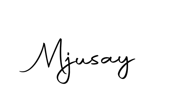 Mjusay stylish signature style. Best Handwritten Sign (Autography-DOLnW) for my name. Handwritten Signature Collection Ideas for my name Mjusay. Mjusay signature style 10 images and pictures png