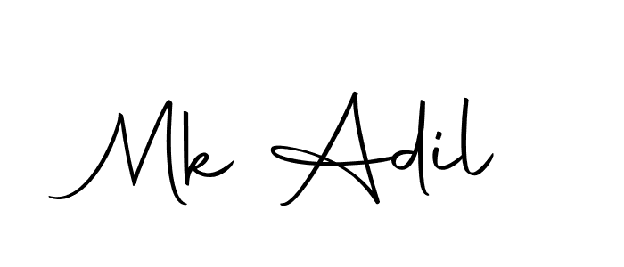 How to make Mk Adil signature? Autography-DOLnW is a professional autograph style. Create handwritten signature for Mk Adil name. Mk Adil signature style 10 images and pictures png