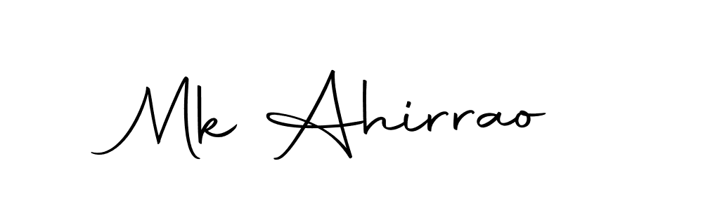 Create a beautiful signature design for name Mk Ahirrao. With this signature (Autography-DOLnW) fonts, you can make a handwritten signature for free. Mk Ahirrao signature style 10 images and pictures png