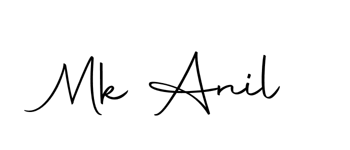 Mk Anil stylish signature style. Best Handwritten Sign (Autography-DOLnW) for my name. Handwritten Signature Collection Ideas for my name Mk Anil. Mk Anil signature style 10 images and pictures png