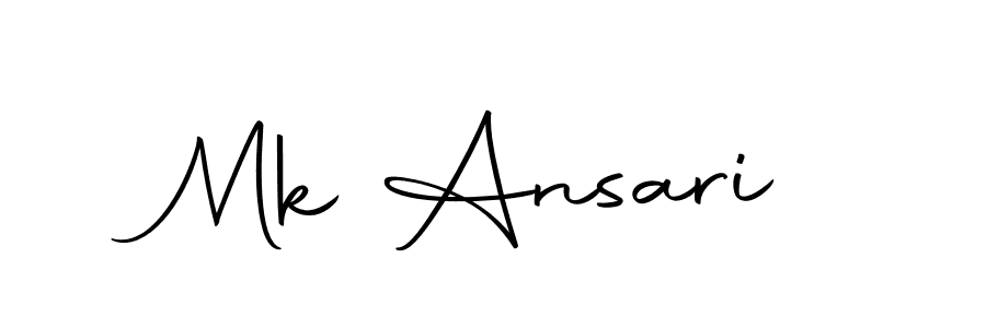 if you are searching for the best signature style for your name Mk Ansari. so please give up your signature search. here we have designed multiple signature styles  using Autography-DOLnW. Mk Ansari signature style 10 images and pictures png