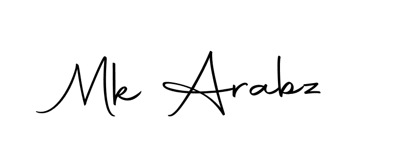 The best way (Autography-DOLnW) to make a short signature is to pick only two or three words in your name. The name Mk Arabz include a total of six letters. For converting this name. Mk Arabz signature style 10 images and pictures png