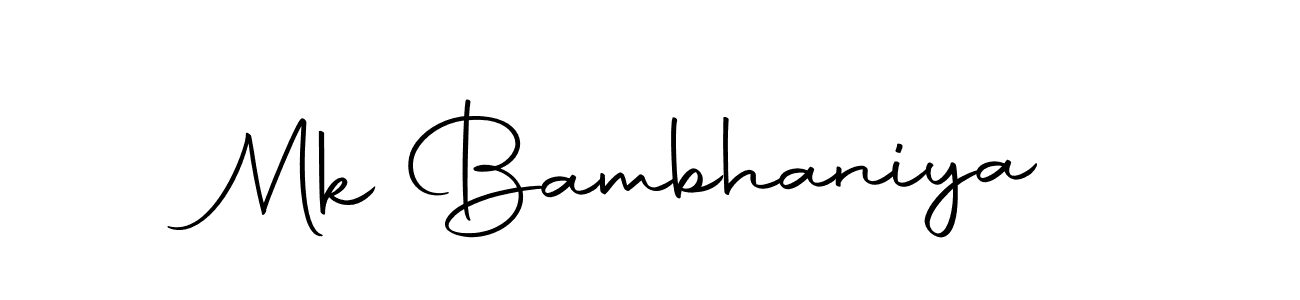 Use a signature maker to create a handwritten signature online. With this signature software, you can design (Autography-DOLnW) your own signature for name Mk Bambhaniya. Mk Bambhaniya signature style 10 images and pictures png