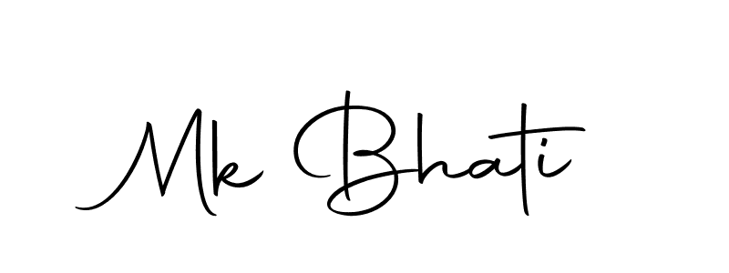 You should practise on your own different ways (Autography-DOLnW) to write your name (Mk Bhati) in signature. don't let someone else do it for you. Mk Bhati signature style 10 images and pictures png
