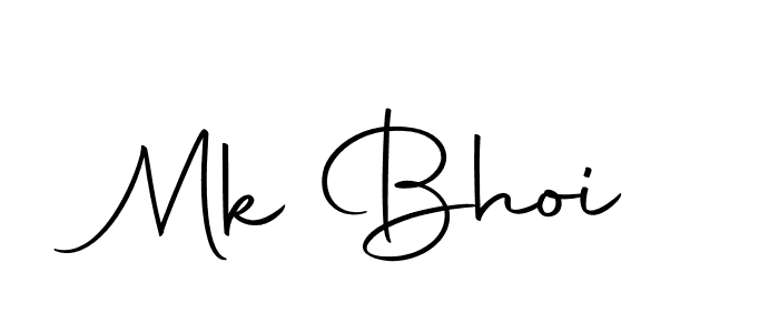 Use a signature maker to create a handwritten signature online. With this signature software, you can design (Autography-DOLnW) your own signature for name Mk Bhoi. Mk Bhoi signature style 10 images and pictures png