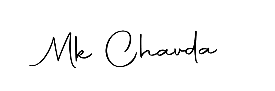 How to make Mk Chavda signature? Autography-DOLnW is a professional autograph style. Create handwritten signature for Mk Chavda name. Mk Chavda signature style 10 images and pictures png