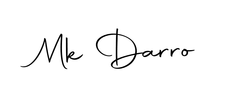 Create a beautiful signature design for name Mk Darro. With this signature (Autography-DOLnW) fonts, you can make a handwritten signature for free. Mk Darro signature style 10 images and pictures png
