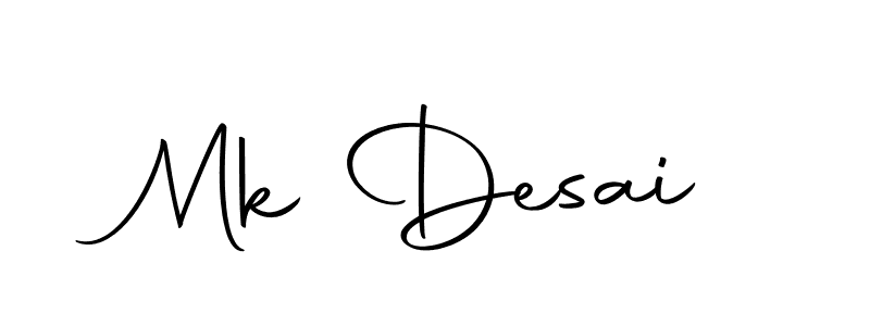 The best way (Autography-DOLnW) to make a short signature is to pick only two or three words in your name. The name Mk Desai include a total of six letters. For converting this name. Mk Desai signature style 10 images and pictures png