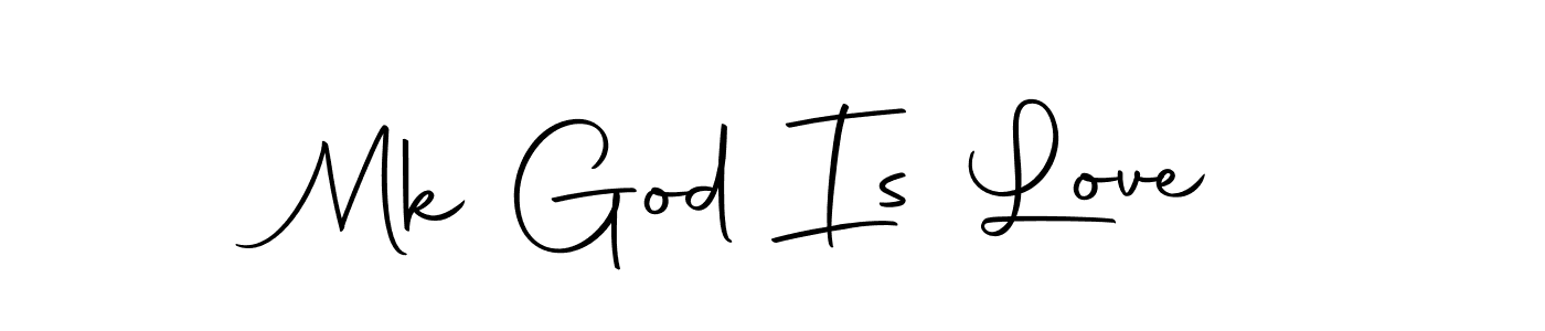 Make a beautiful signature design for name Mk God Is Love. With this signature (Autography-DOLnW) style, you can create a handwritten signature for free. Mk God Is Love signature style 10 images and pictures png
