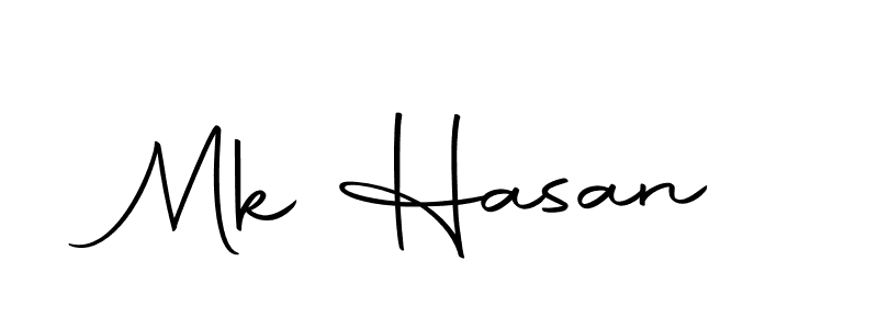 Use a signature maker to create a handwritten signature online. With this signature software, you can design (Autography-DOLnW) your own signature for name Mk Hasan. Mk Hasan signature style 10 images and pictures png