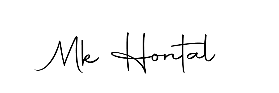 How to make Mk Hontal signature? Autography-DOLnW is a professional autograph style. Create handwritten signature for Mk Hontal name. Mk Hontal signature style 10 images and pictures png