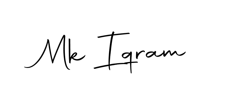 The best way (Autography-DOLnW) to make a short signature is to pick only two or three words in your name. The name Mk Iqram include a total of six letters. For converting this name. Mk Iqram signature style 10 images and pictures png