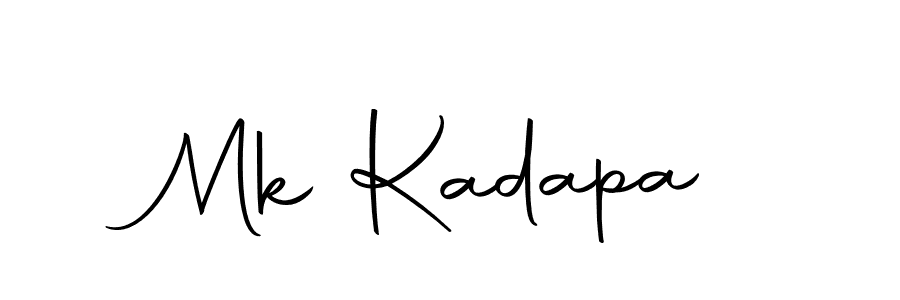 Use a signature maker to create a handwritten signature online. With this signature software, you can design (Autography-DOLnW) your own signature for name Mk Kadapa. Mk Kadapa signature style 10 images and pictures png