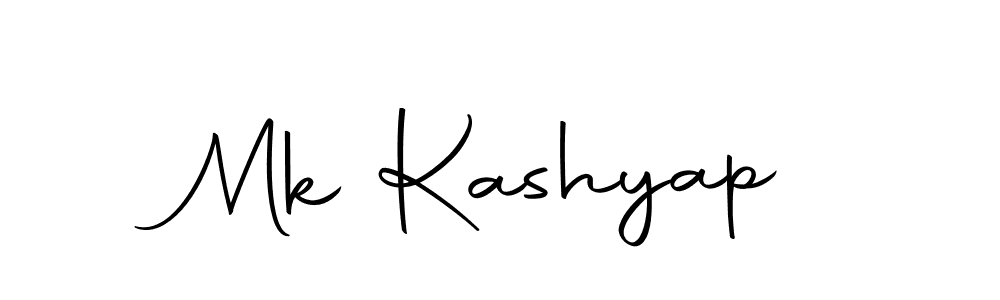 Design your own signature with our free online signature maker. With this signature software, you can create a handwritten (Autography-DOLnW) signature for name Mk Kashyap. Mk Kashyap signature style 10 images and pictures png