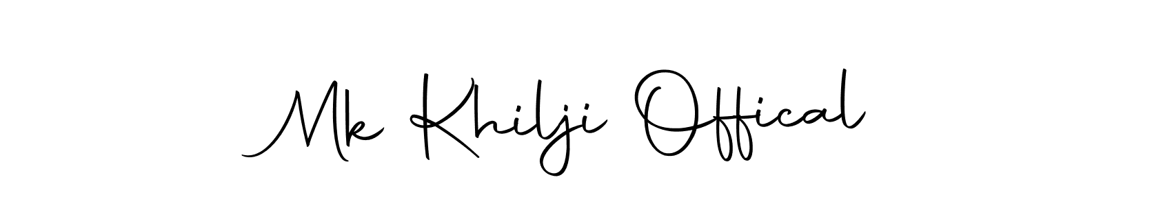 if you are searching for the best signature style for your name Mk Khilji Offical. so please give up your signature search. here we have designed multiple signature styles  using Autography-DOLnW. Mk Khilji Offical signature style 10 images and pictures png