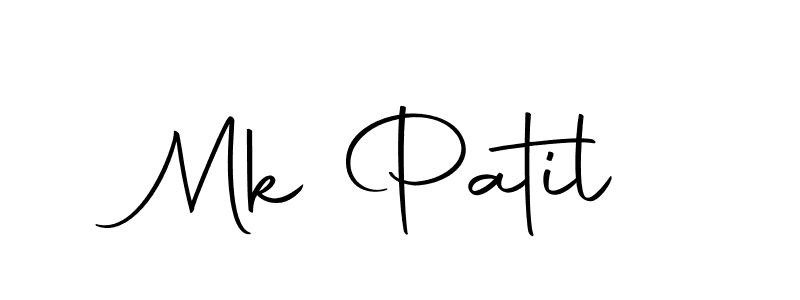 Create a beautiful signature design for name Mk Patil. With this signature (Autography-DOLnW) fonts, you can make a handwritten signature for free. Mk Patil signature style 10 images and pictures png