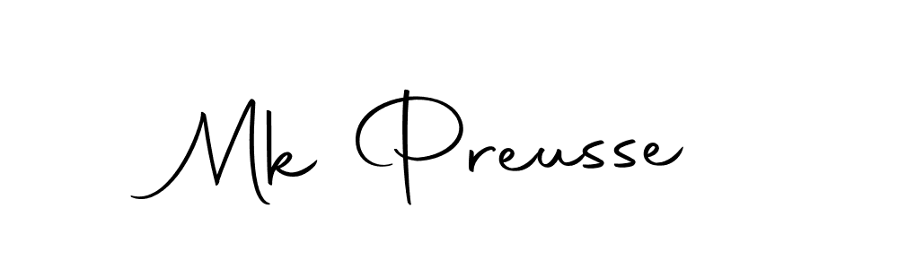 Mk Preusse stylish signature style. Best Handwritten Sign (Autography-DOLnW) for my name. Handwritten Signature Collection Ideas for my name Mk Preusse. Mk Preusse signature style 10 images and pictures png