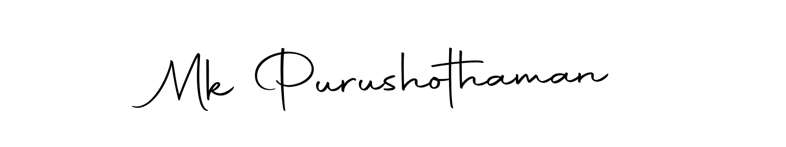 Mk Purushothaman stylish signature style. Best Handwritten Sign (Autography-DOLnW) for my name. Handwritten Signature Collection Ideas for my name Mk Purushothaman. Mk Purushothaman signature style 10 images and pictures png