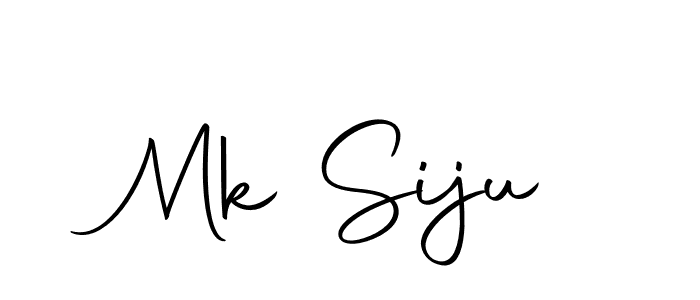 You should practise on your own different ways (Autography-DOLnW) to write your name (Mk Siju) in signature. don't let someone else do it for you. Mk Siju signature style 10 images and pictures png