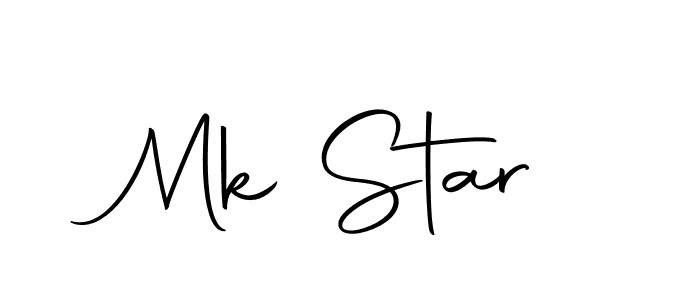 How to make Mk Star signature? Autography-DOLnW is a professional autograph style. Create handwritten signature for Mk Star name. Mk Star signature style 10 images and pictures png