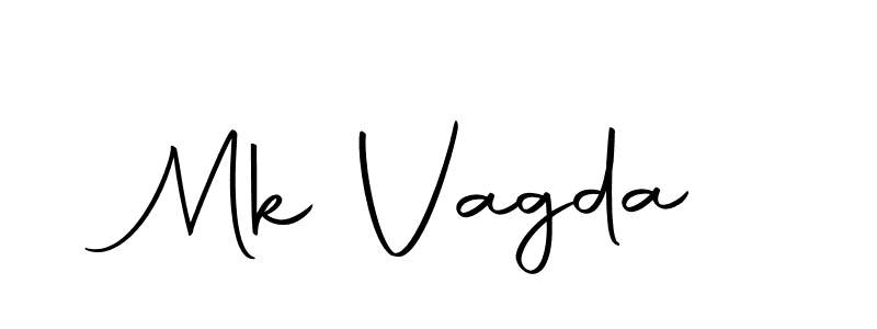 Design your own signature with our free online signature maker. With this signature software, you can create a handwritten (Autography-DOLnW) signature for name Mk Vagda. Mk Vagda signature style 10 images and pictures png