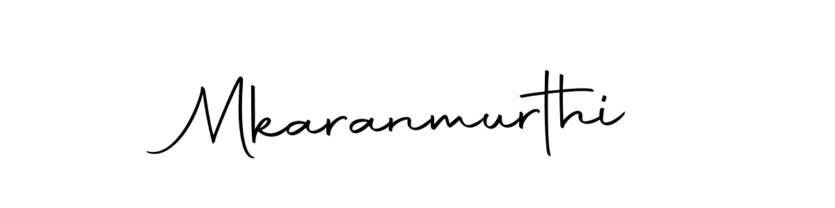 How to make Mkaranmurthi name signature. Use Autography-DOLnW style for creating short signs online. This is the latest handwritten sign. Mkaranmurthi signature style 10 images and pictures png