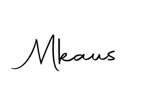 Design your own signature with our free online signature maker. With this signature software, you can create a handwritten (Autography-DOLnW) signature for name Mkaus. Mkaus signature style 10 images and pictures png