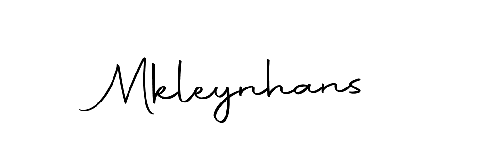 Design your own signature with our free online signature maker. With this signature software, you can create a handwritten (Autography-DOLnW) signature for name Mkleynhans. Mkleynhans signature style 10 images and pictures png