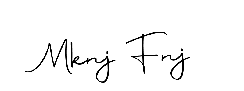 Make a beautiful signature design for name Mknj Fnj. With this signature (Autography-DOLnW) style, you can create a handwritten signature for free. Mknj Fnj signature style 10 images and pictures png